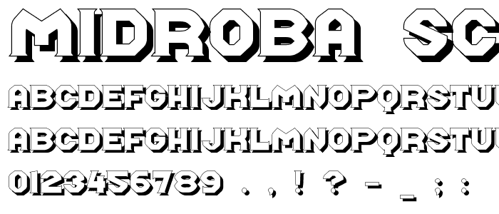 Midroba Schatten font